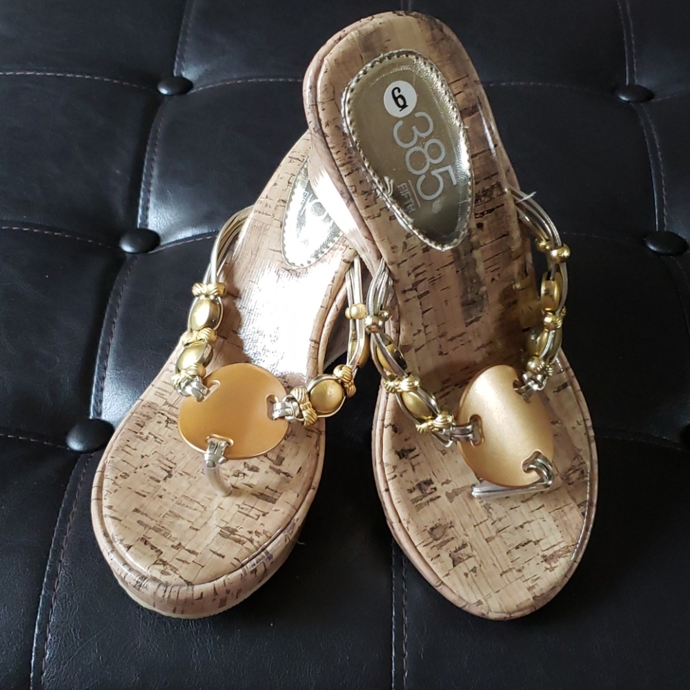 Jeweled Wedge sandals